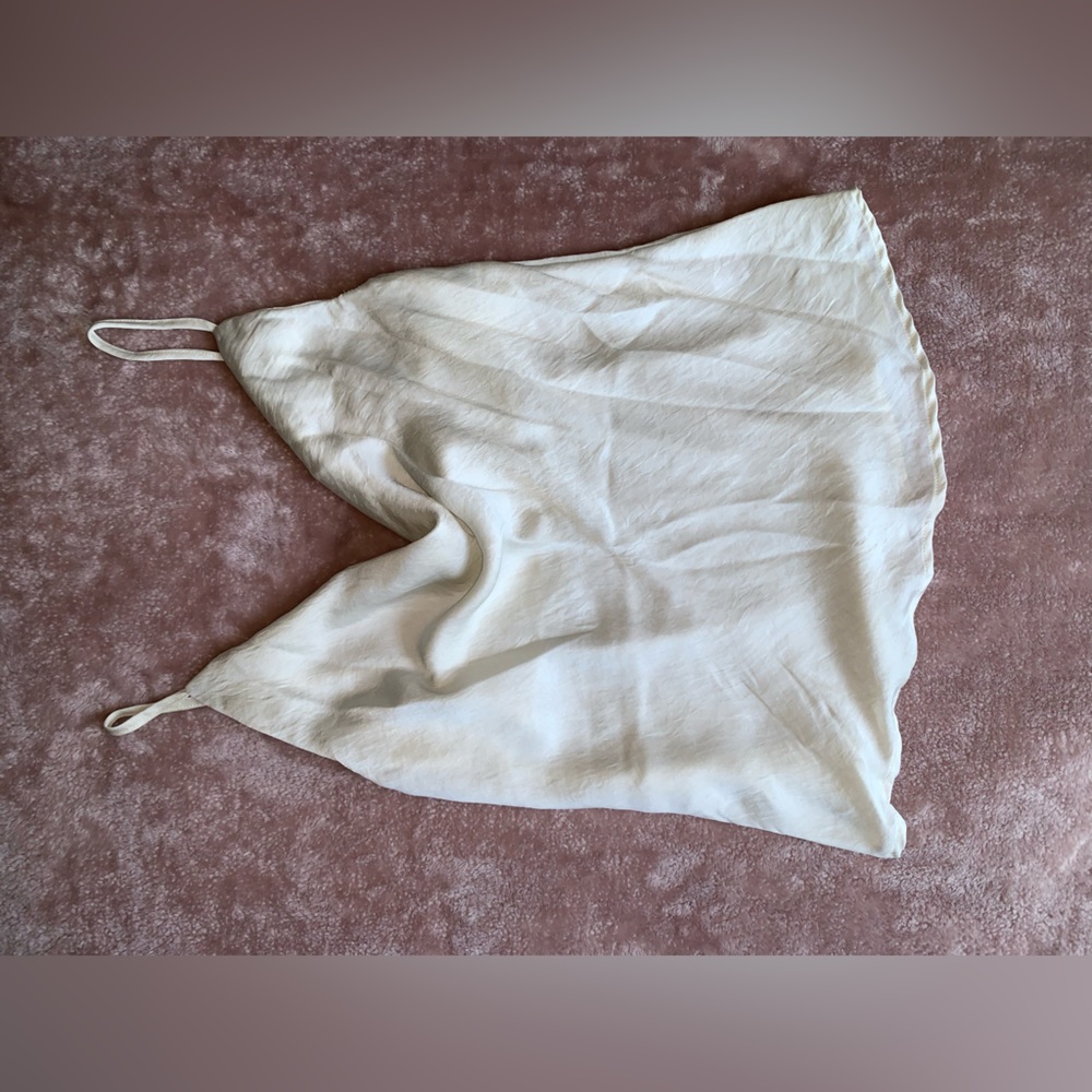Off White Flow Tank Top with Adjustable Straps 🌟